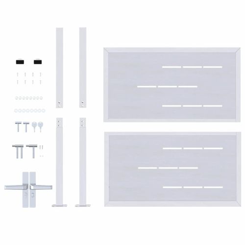 Градинска врата Сребрист 96 x 100 cm Неръждаема стомана