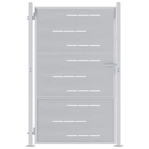 Градинска врата Сребрист 100 x 125 cm Неръждаема стомана