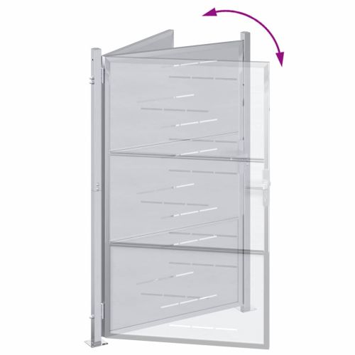 Градинска врата Сребрист 100 x 125 cm Неръждаема стомана