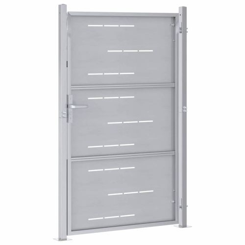 Градинска врата Сребрист 100 x 150 cm Неръждаема стомана