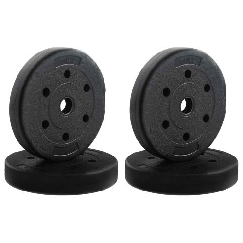 Комплект 4 в 1 дъмбел Черен и син 121 x 19,5 x 19,5 см