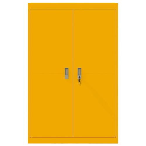 Шкаф за съхранение 2 pcs Горчично жълто 90 x 40 x 140 cm