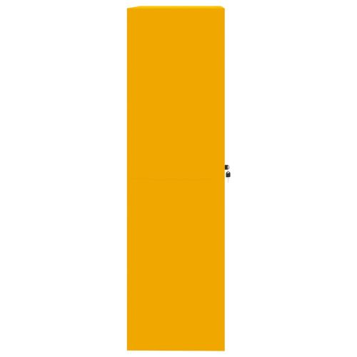 Шкаф за съхранение 2 pcs Горчично жълто 90 x 40 x 140 cm