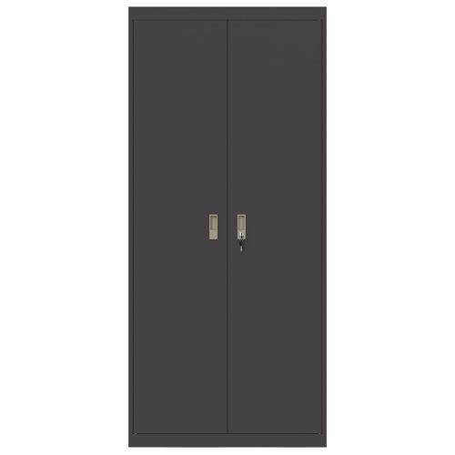 Шкаф за съхранение със съхранение 2 pcs Черно 90 x 40 x 200 см