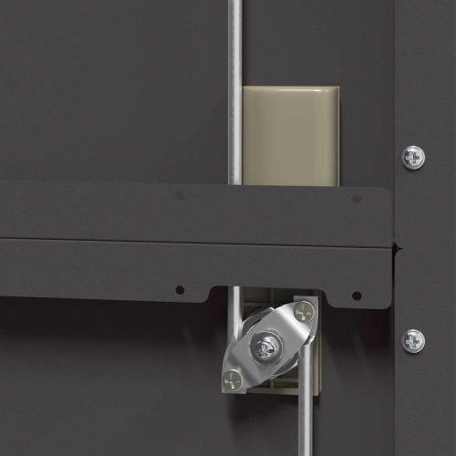 Шкаф за съхранение със съхранение 2 pcs Черно 90 x 40 x 200 см