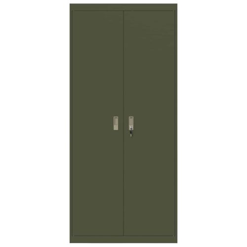 Шкаф за съхранение 2 pcs Маслинено зелено 90 x 40 x 200 см