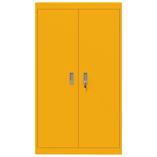 Шкаф за съхранение 2 pcs Горчично жълто 80 x 40 x 140 см