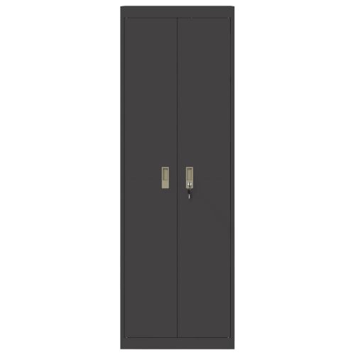 Шкаф за съхранение със съхранение 2 pcs Черно 60 x 40 x 180 см