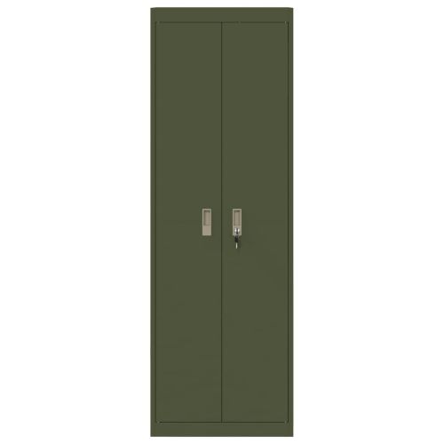 Шкаф за съхранение 2 pcs Маслинено зелено 60 x 40 x 180 см