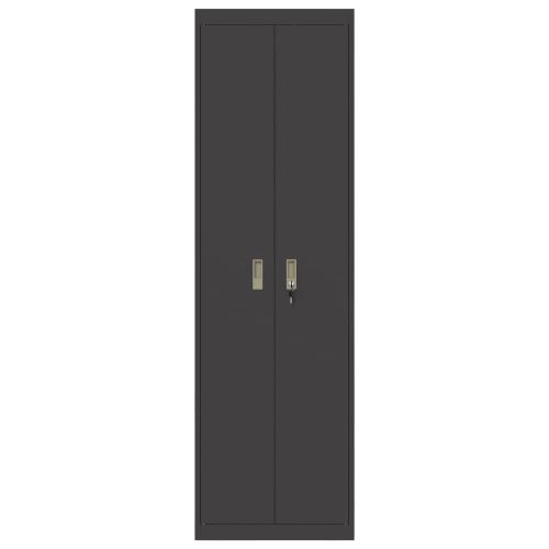 Шкаф за съхранение със съхранение 2 pcs Черно 60 x 40 x 200 см