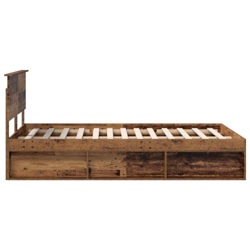 Рамка за легло Старо дърво 120 x 200 cm Инженерно дърво