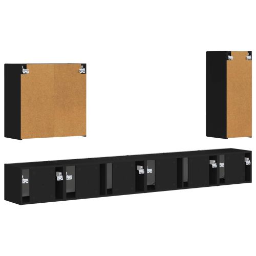 Монтиране на стена 6 pcs Черно