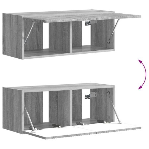Монтиране на стена 6 pcs Сив Сонома