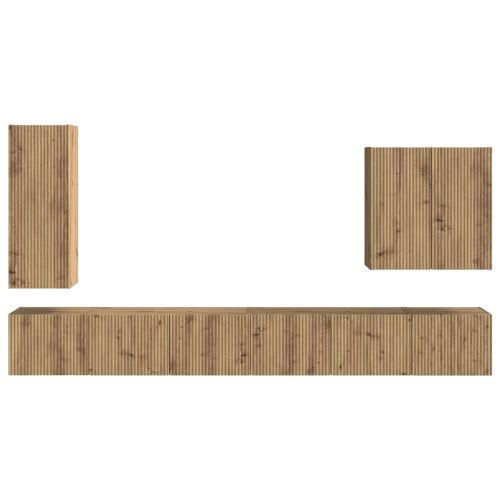 Монтиране на стена 6 pcs Дъб