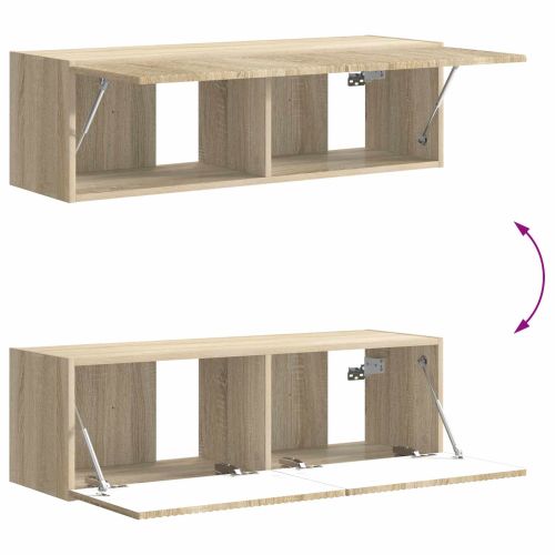 Монтиране на стена 6 pcs Сонома дъб