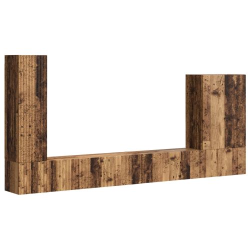 Монтиране на стена 6 pcs Старо дърво