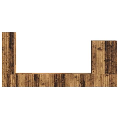 Монтиране на стена 6 pcs Старо дърво