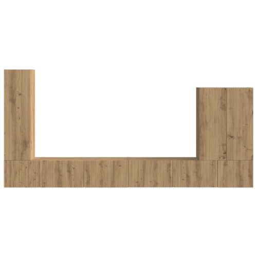 Монтиране на стена 6 pcs Дъб