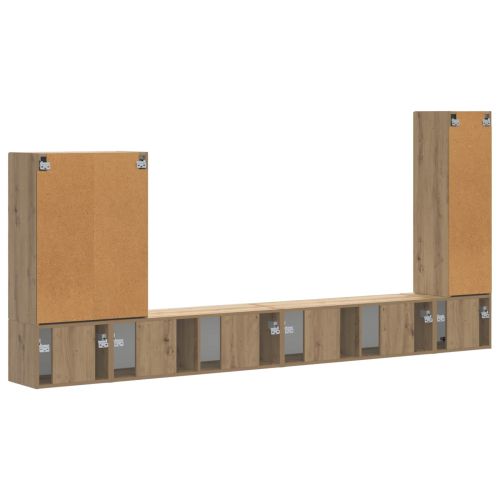 Монтиране на стена 6 pcs Дъб