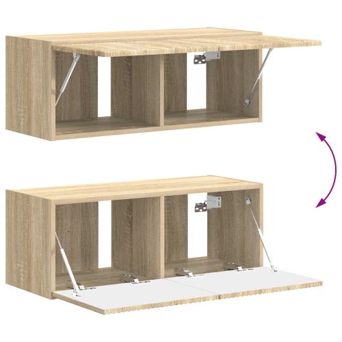 Комплект ТВ шкаф 3 pcs Сонома дъб Инженерно дърво
