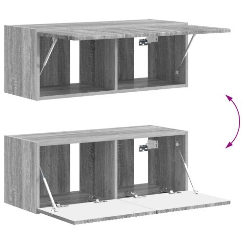 Комплект ТВ шкаф 3 pcs Сив Сонома Инженерно дърво