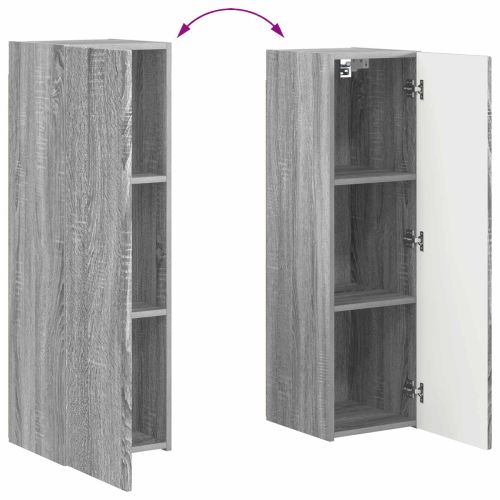 Комплект ТВ шкаф 3 pcs Сив Сонома Инженерно дърво