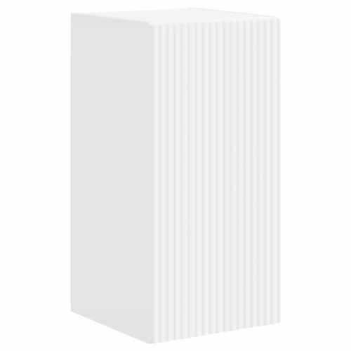 Комплект ТВ шкаф Монтиране на стена 4 pcs Бяло Инженерно дърво