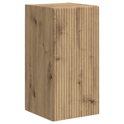 Комплект ТВ шкаф Монтиране на стена 3 pcs Дъб Инженерно дърво