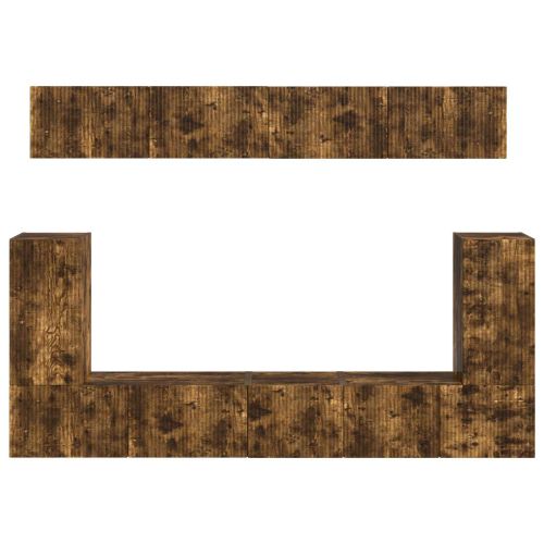 Комплект ТВ шкаф 5 pcs Димян дъб Инженерно дърво