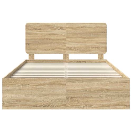 Рамка за легло Сонома 160 x 200 cm Солидно борово дърво