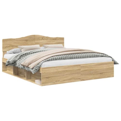 Рамка за легло Сонома 180 x 200 cm Солидно борово дърво