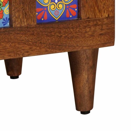 Висок шкаф Орех 60 x 33,5 x 100 см Солидно мангово дърво