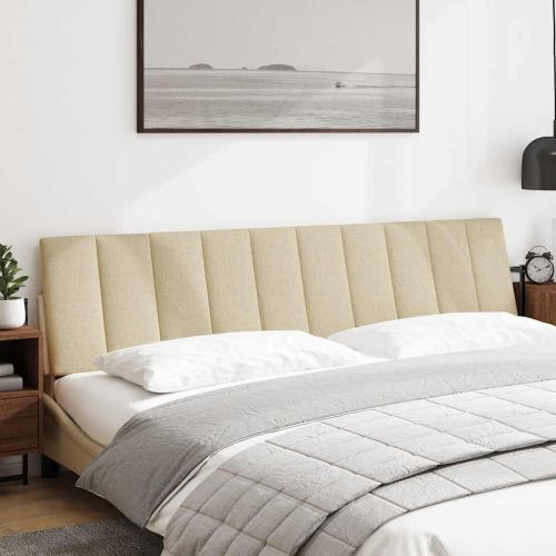 Мека табла за легло Hanko, кремава, 200 см, плат