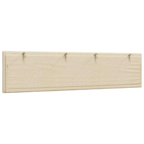 Мека табла за легло Hanko, кремава, 200 см, плат