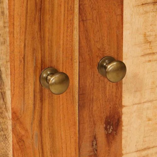 Шкафове за съхранение с рафт с врата Кафяво 55 х 35 х 75 см