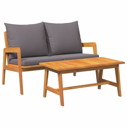 Бистро комплект 2 pcs Натурален маслен Солидно акациево дърво