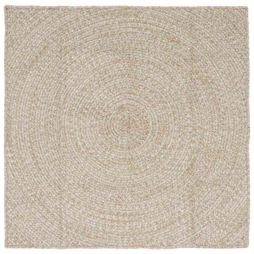 Килим Естествено и бяло 120 x 120 cm юта