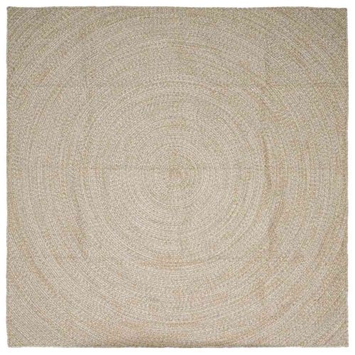 Килим Естествено и бяло 300 x 300 cm юта