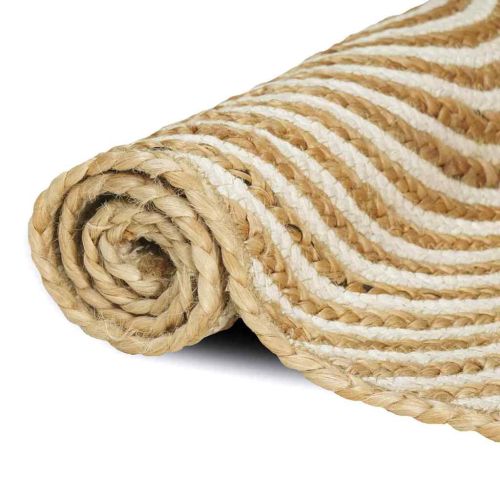 Килим Естествено и бяло 160 x 230 cm юта