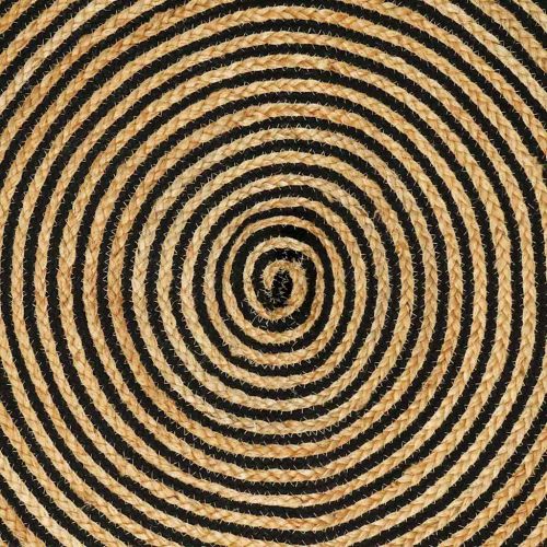 Килим Естествено и черно 60 x 200 cm юта