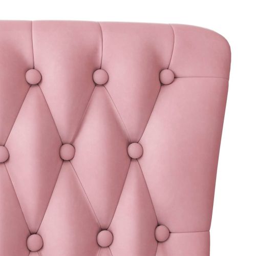 Столсвисокаоблегалка Розово 56,5 x 70 x 110 см Кадифе