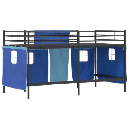 Черен и син 80 x 201 см