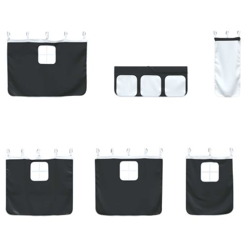 Бял и черен 90 x 201 см