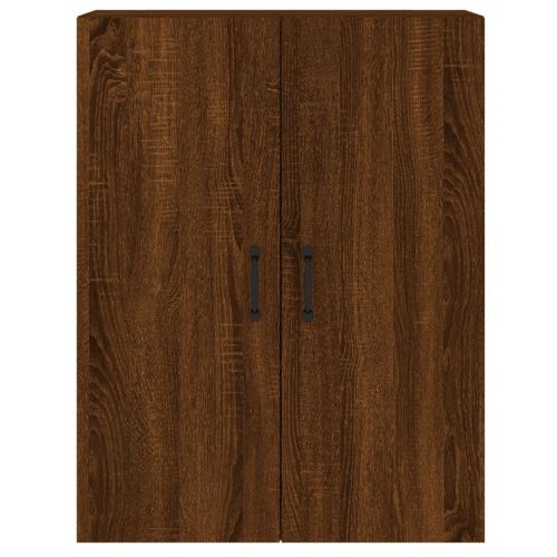 Стенни шкафове, 2 бр, кафяв дъб, инженерно дърво