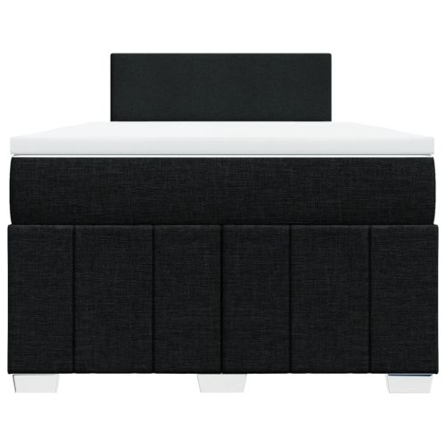 Боксспринг легло с матрак, черно, 120x200 см, плат