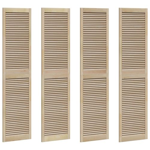 Врата за шкаф с врата 4 pcs Естествен 140.5 x 2 x 59.5 см