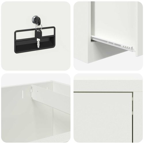 Шкаф за съхранение 2 pcs Маслинено зелено 80 x 40 x 180 см