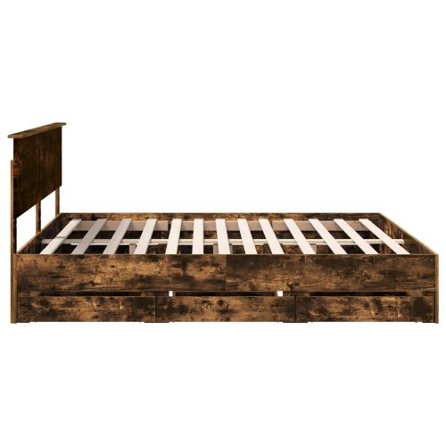 Рамка за легло Димян дъб 180 x 200 cm Инженерна дървесина