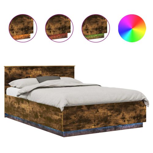 Рамка за легло с таблото Димян дъб 160 x 200 cm Инженерно дърво