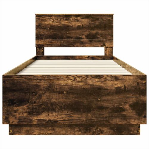 Рамка за легло с таблото Димян дъб 100 x 200 cm Инженерно дърво